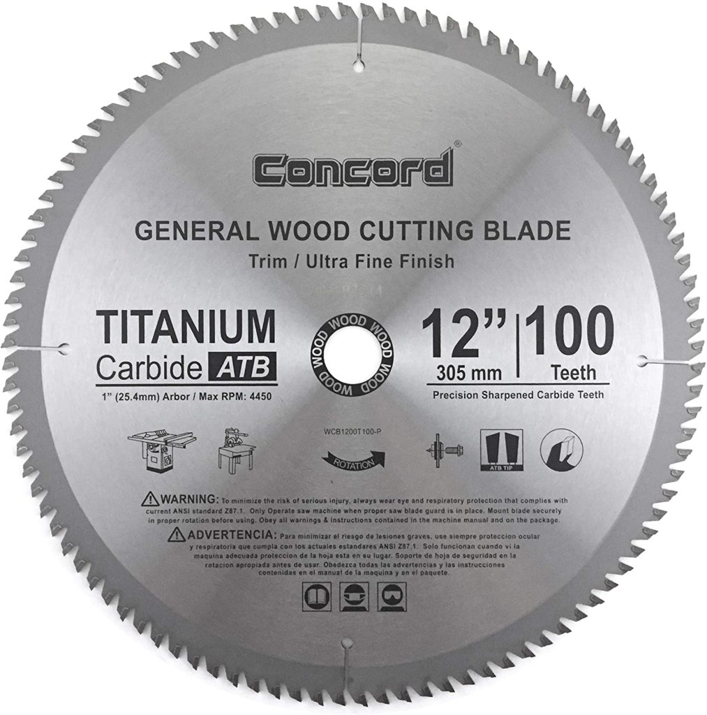 Concord Blades WCB1000T080HP 10-Inch Saw Blade