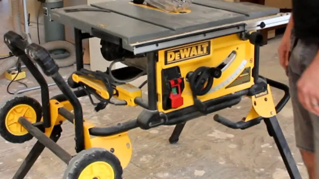 Components of the DEWALT DWE7491RS table saw
