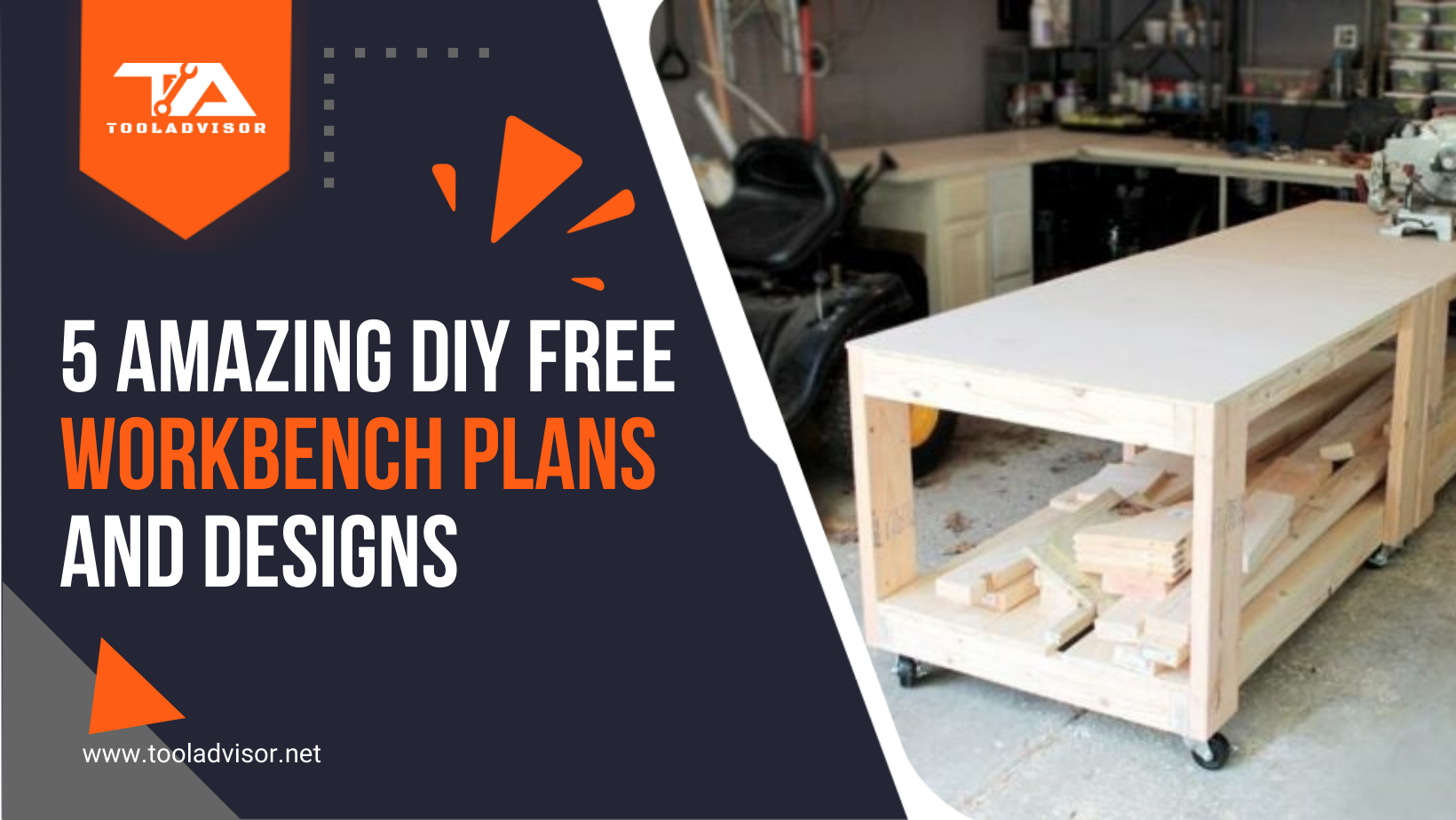 5 Amazing DIY Free Workbench Plans and Designs