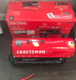 unboxing of Craftsman CMXEHAP80TKFA KeroseneDiesel Forced Air Heater