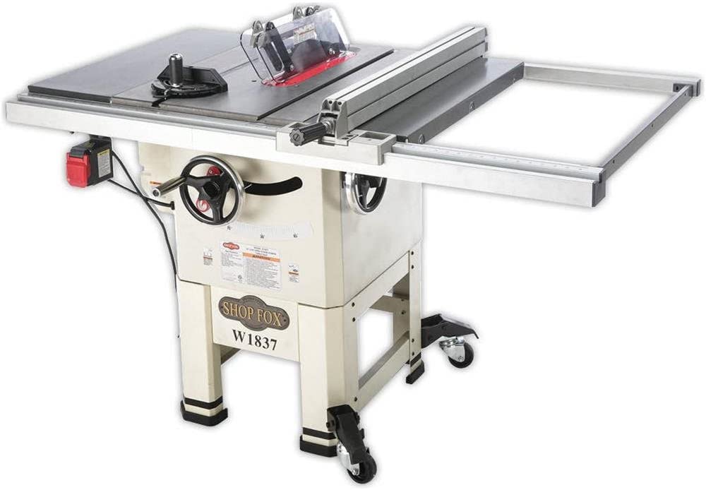 Shop Fox W1837 10” Open-Stand Hybrid Table Saw